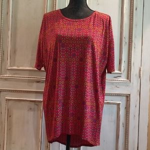 LuLaRoe EUC Hi-Lo hem tunic short sleeve shirt XS